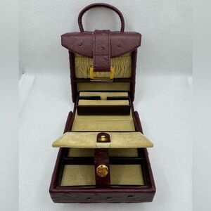 💼 Wolf Mini Travel Jewelry Case